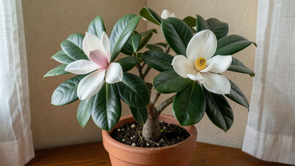 Magnolia Potted Plant: Year-Round Beauty With Minimal Pruning Care