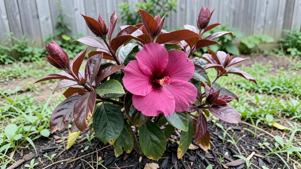 Mahogany Hibiscus Plants: Year-Round Privacy Screen With Bold Foliage