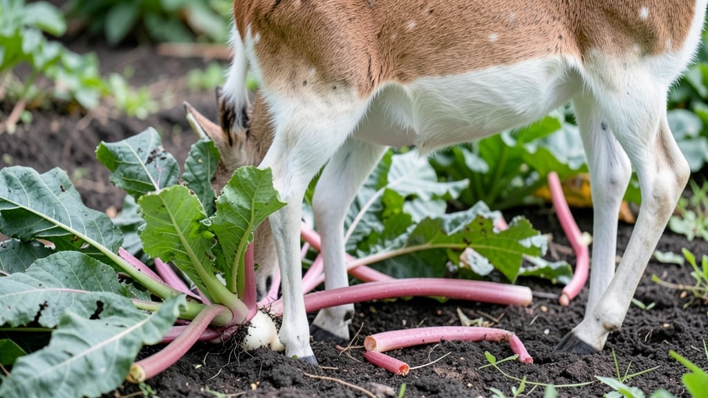 Do Deer Eat Rhubarb Plants: What Gardeners Need to Know About Damage Signs