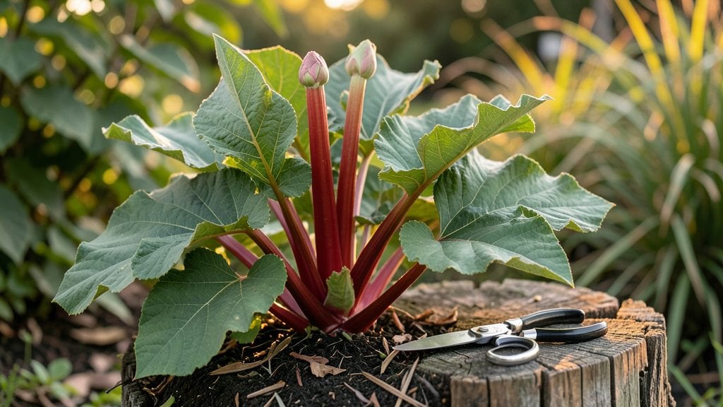 Trim Rhubarb Plants: Year-Round Vigor With 3 Precision Cuts