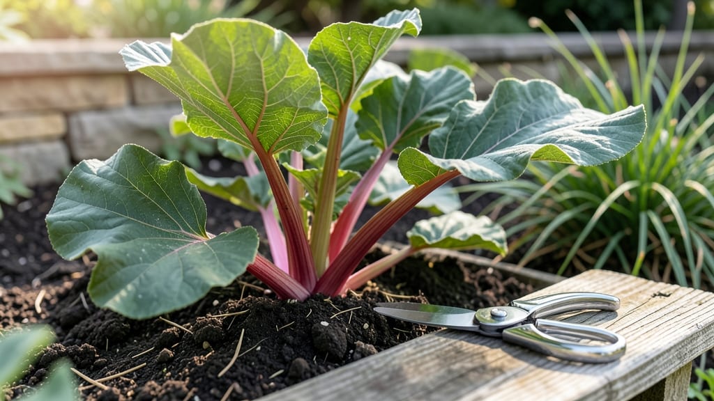 Trimming Rhubarb Plants: Strategic Cuts for Year-Round Harvests
